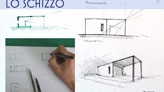 tutorial di architettura dalla linea al rendering  LO SCHIZZO [upl. by Hilliary]