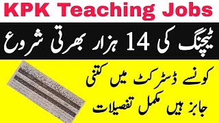 kpk teaching jobs 2024  pst sst pet tt dm at qari jobs in kpk 2024 [upl. by Golda]