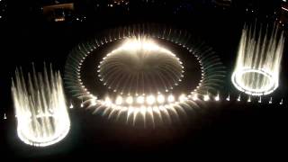 Bellagio Fountains from the top of the Eiffel Tower [upl. by Alejandro]