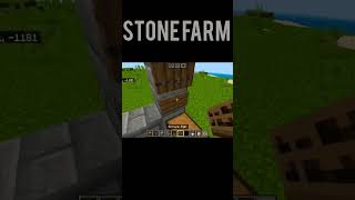 Easy STONE farm tutorial in Minecraft [upl. by Anomar488]