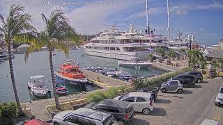 Live Webcam  SBH Sortie Port de Gustavia [upl. by Atinob358]