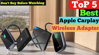 Top 5 Best Apple Carplay Wireless Adapter in 2024  Best Wireless Apple Carplay Adapters [upl. by Arianne925]