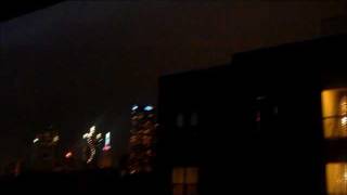 Downtown Dallas Tornado Sirens amp Crazy Lightning 5242011 [upl. by Naivat]