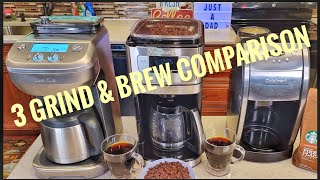 Breville Cuisinart Grind and Brew Coffee Maker Comparison TASTE TEST [upl. by Dronel]