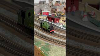 Hornby class J83 amp Hornby 3F Jinty locomotives running on the layout modelrailway hornby [upl. by Yrdnal]