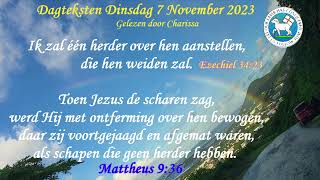 Dagteksten amp Gebed Dinsdag 7 November 2023 [upl. by Gurney81]