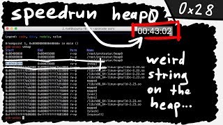 heap0 exploit speedrun amp weird ASCII string on the Heap  bin 0x28 [upl. by Sharia]