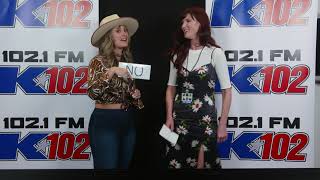 Amy James Interviews Lainey Wilson at K102 Fan Jam Class of 2021 [upl. by Coonan416]