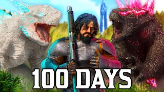 I Survived 100 Days in ARK Monsterverse [upl. by Annauqaj]