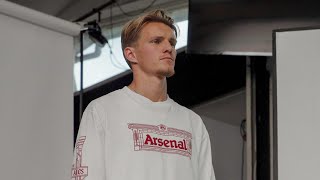 BEHIND THE SCENES  Arsenal x Aries  Odegaard Russo Rice Saka amp Mead [upl. by Nytsrik530]