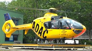 Rettungshubschrauber Christoph 31 Landung und direkt folgender Alarmstart [upl. by Eulalee]