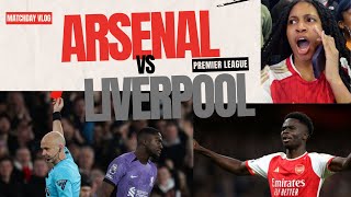 Arsenal vs LiverpoolArsenal 31 LiverpoolKonate Red CardMatchday VlogWho Will Win the League [upl. by Aisylla]