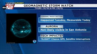 GEOMAGNETIC STORM WATCH What does it mean for Texas amp San Antonio [upl. by Brufsky]