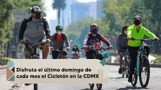 Disfruta el último domingo de cada mes el Ciclotón en la CDMX [upl. by Berl]