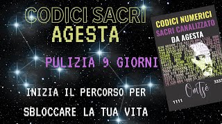 ✨Pulizia di 9 giorni CODICI SACRI AGESTA✨CAMBIA LA TUA VITA LETTERALMENTE agesta codicisacri [upl. by Januarius]