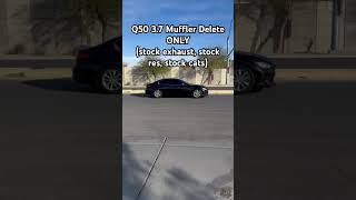 2014 Q50 37 Muffler Delete Flyby [upl. by Ahsiei451]