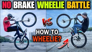 CYCLE STUNT CHALLENGE  How to Wheelie [upl. by Mulcahy]