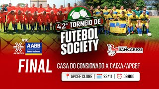 FINAL DO 42ª TORNEIO DE FUTEBOL SOCIETY DO SEEBFPI [upl. by Gardy]