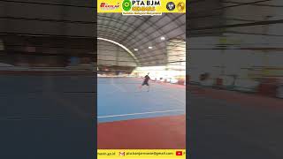 Rally Panjang beradu strategi pukulan tenis  Persatuan Tenis Warga Peradilan PTWP PTA Banjarmasin [upl. by Sherie]