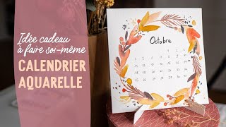 Créez votre calendrier aquarelle DIY Tuto facile [upl. by Ynnaffit311]