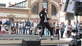 Sac MJJ impersonatorquotDangerousquotMichael JacksonFesteen Madrid 2015 [upl. by Corty931]