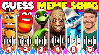 GUESS MEME amp WHOS SINGING 🎤🎵🔥 Sonic Tu Cosita King Ferran Lay lay mrBeast Tenge Mega Minion [upl. by Alesram]