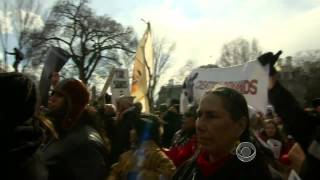 Thousands protest Keystone pipeline [upl. by Manoop]