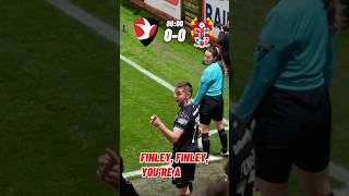 FINLEY YOU’RE A… Chant by Cheltenham Fans  Tranmere Player toys with home support [upl. by Catharine]