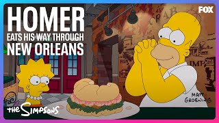 The Simpsons  Homer Eats His Way Through New Orleans [upl. by Weisbart]