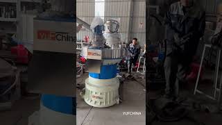 The seventh generation 132kw560 pellet machine is tested before shipment by YUFCHINA pelletmachine [upl. by Yttiy259]