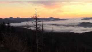 Clingmans Dome Sunrise Great Smoky Mountains [upl. by Susy]