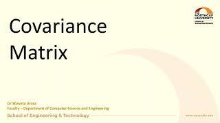 Covariance matrix computation with example  Step2 of PCA 2 [upl. by Neelahs283]