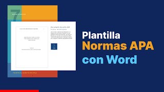 Plantilla Gratis Normas APA 7 ✅ Microsoft Word [upl. by Gabi]