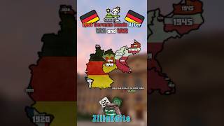 Lost German Lands After WW1 and WW2 Credit TheNorthMapper europe mapper mapping ww2 shorts [upl. by Anuahs837]