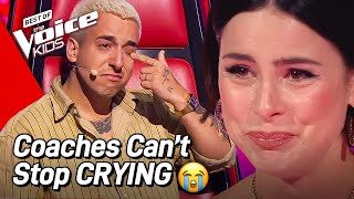 EMOTIONAL Coaches CRY During these Performances on The Voice Kids 🥲 [upl. by Elliven]