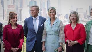 Koning WillemAlexander en Koningin Máxima bezoeken New York [upl. by Jean]