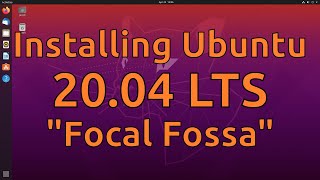 Installing Ubuntu 2004 LTS [upl. by Coheman]