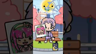 A purple haired man falls in love with a pink haired woman💜💘🩷 tocaboca tocalifeworld fyp shorts [upl. by Asilahs]