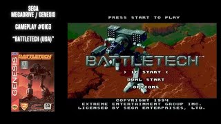 Battletech USA Genesis  Gameplay 0103 [upl. by Analat]