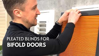 Pleated blinds for bifold doors  Through The Louvres [upl. by Nnod687]