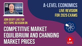 Competitive Market Equilibrium amp Changing Market Prices  ALevel Economics Live Revision 2025 [upl. by Caine]