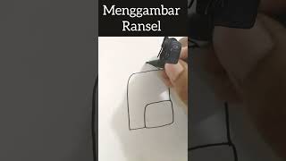 menggambar tas ransel [upl. by Arakat40]