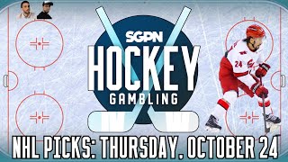 NHL Picks for Thursday October 24th  Reacting to Frozen Frenzy Ep 400 [upl. by Rodl531]