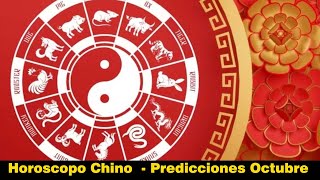 HOROSCOPO CHINO PARA OCTUBRE  PREDICCIONES [upl. by Annaillil]