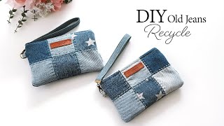 DIY recycled denim bag  Sewing  Tutorial ep295 [upl. by Copeland]