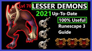 Runescape 3 Where to Find Lesser Demons Location amp Slayer Task Guide 2021 Updated Taverley Dungeon [upl. by Iene841]