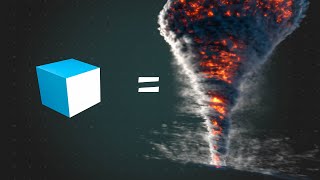 How to Create a 3D Fire Tornado Blender Tutorial [upl. by Annauj]