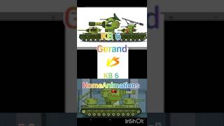 KB 6 vs KB 6 Gerand HomeAnimations tanks shorts [upl. by Ecnerwal]