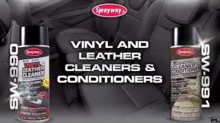 Sprayway 990  991  Vinyl amp Leather Cleaner and Conditioner SW990  SW991 [upl. by Kushner613]