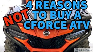 4 Reasons NOT to Buy a CFMOTO ATV [upl. by Ansley]